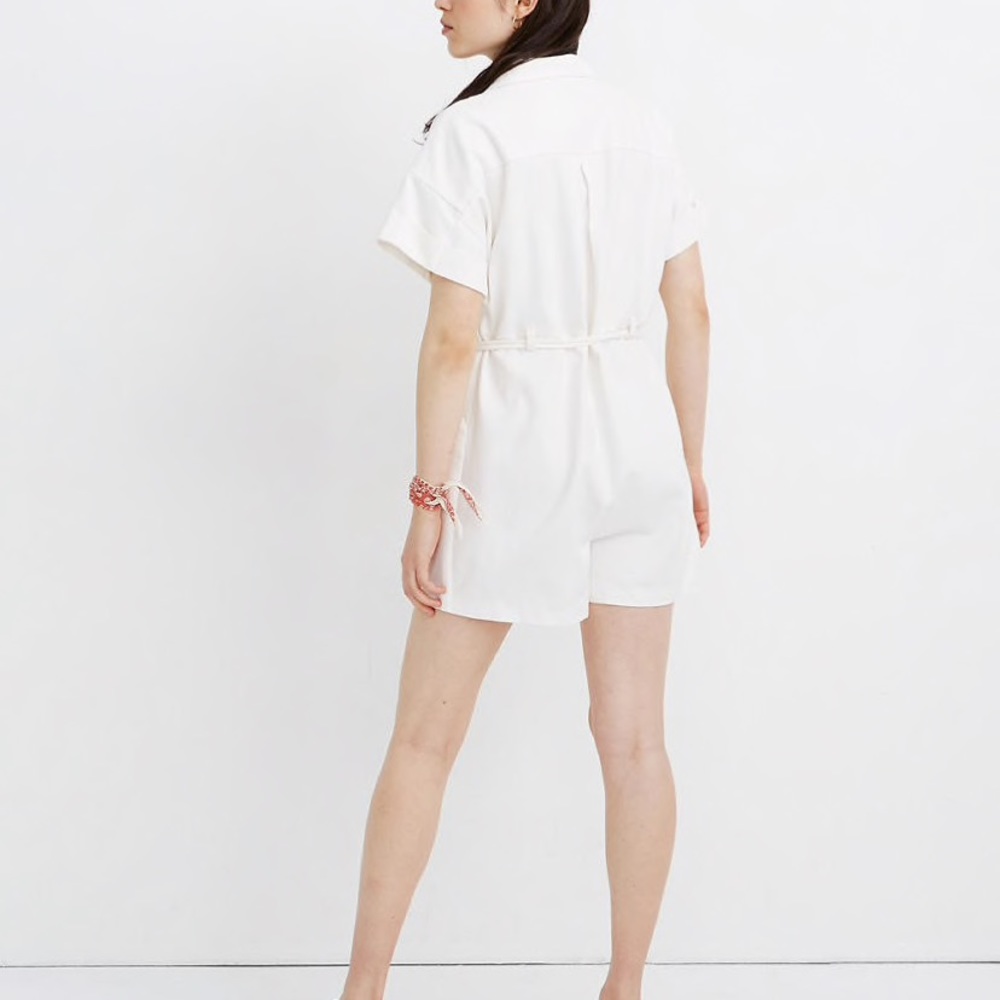 Madewell Belted Safari Romper - Picture 3 of 8